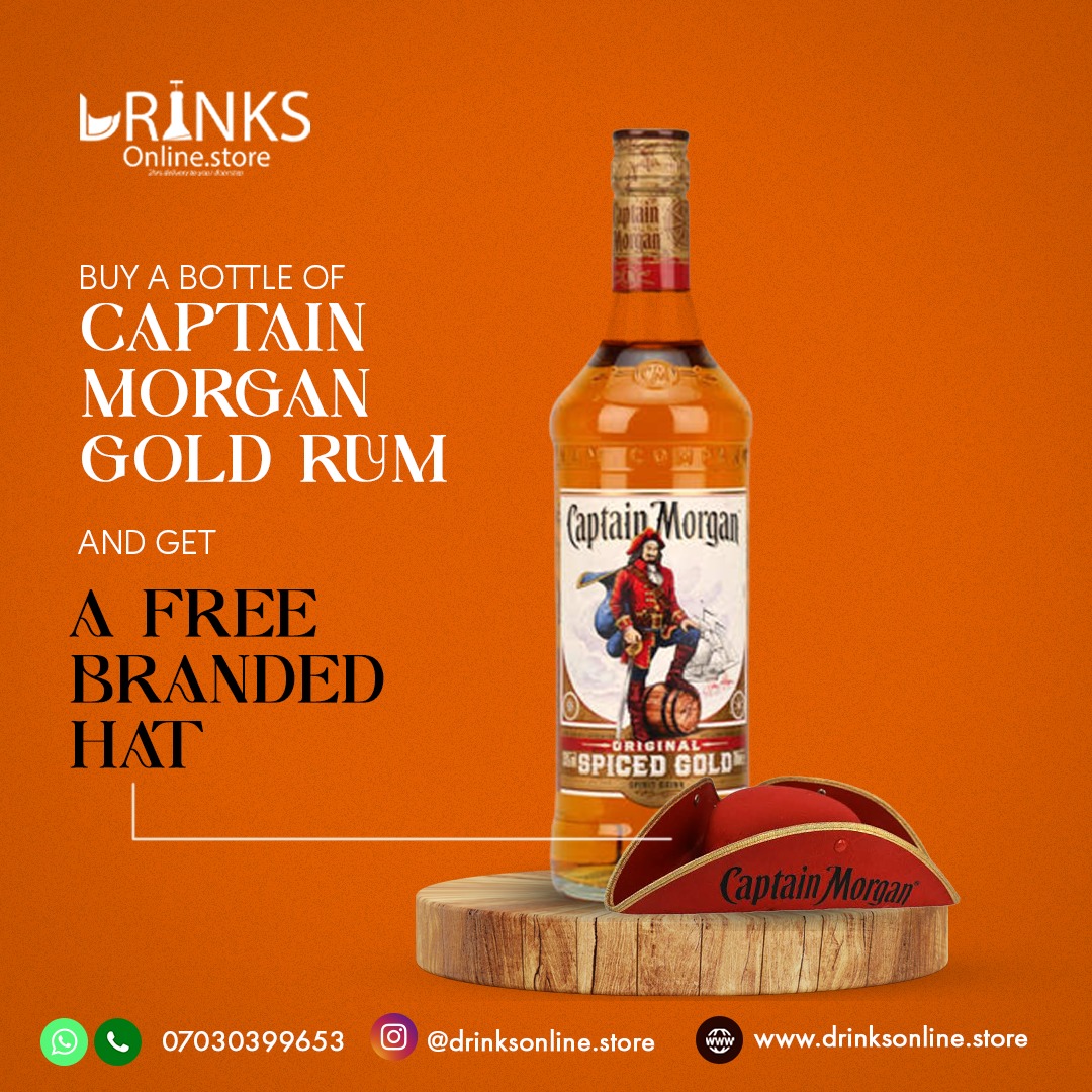 Fondos Profecía autoridad Captain Morgan Gold - Drinks Online Store