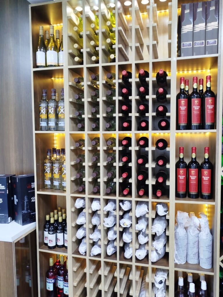 Diverse collection of wines at Drinks Online Store